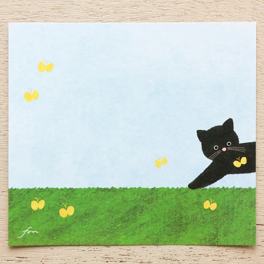 Mariko Fukuoka 福岡麻利子 Memo Pad - Meow