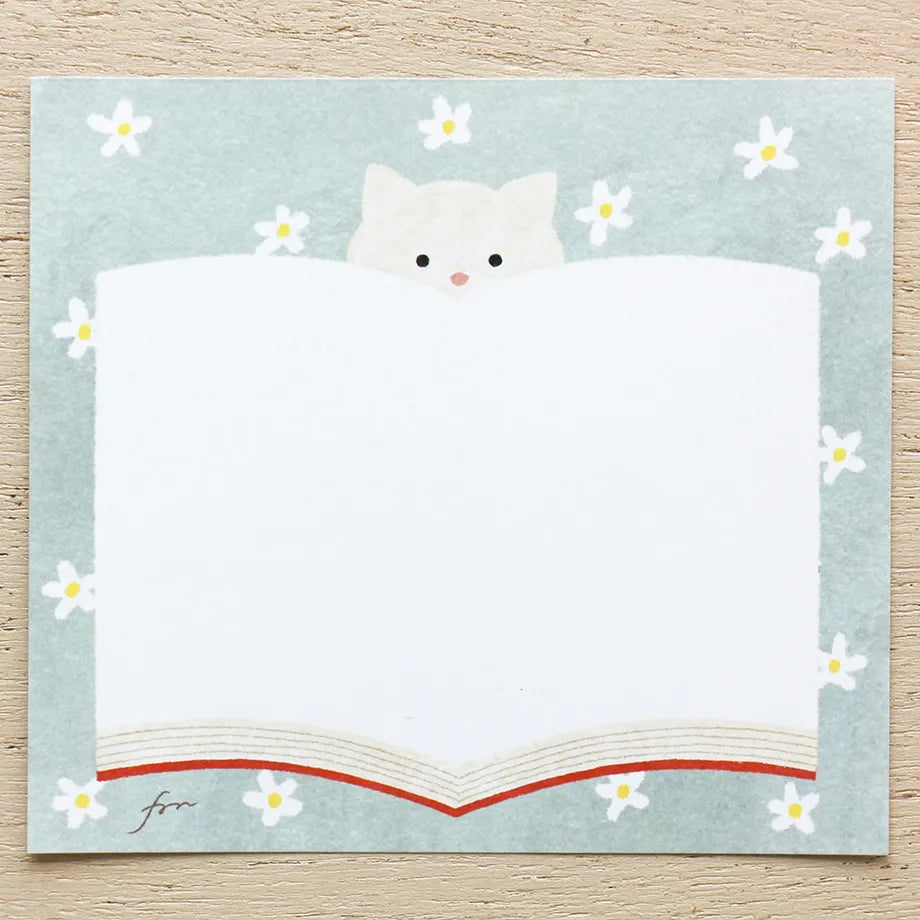 Mariko Fukuoka 福岡麻利子 Memo Pad - Meow