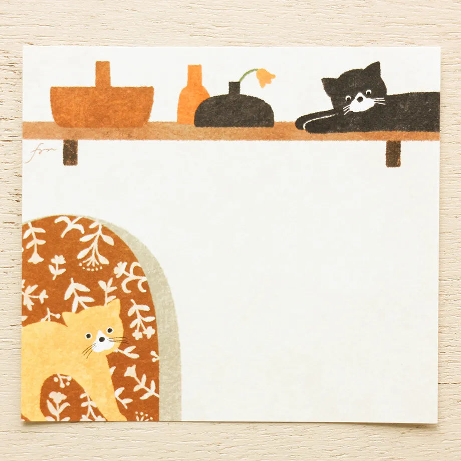 Mariko Fukuoka 福岡麻利子 Memo Pad - Meow