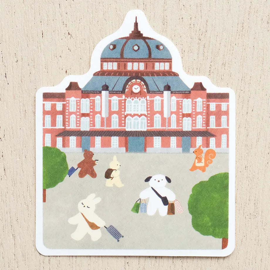 Mariko Fukuoka 福岡麻利子 Sticker - Tokyo Station