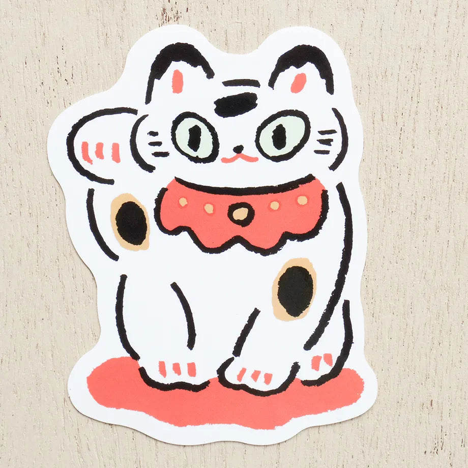 Masao Takahata 高旗将雄 Sticker - Maneki Neko 招財貓
