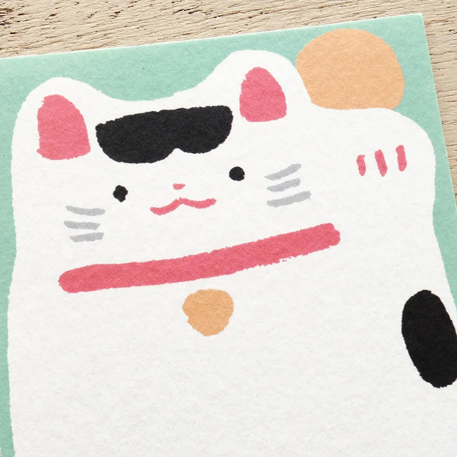 Masao Takahata 高旗将雄 Ippitsusen Notepaper 一筆箋 - Maneki Neko