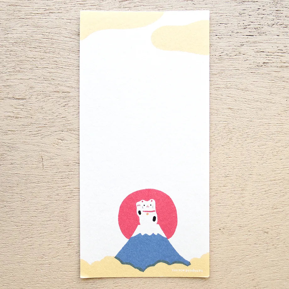 Masao Takahata 高旗将雄 Ippitsusen Notepaper 一筆箋 - Maneki Neko