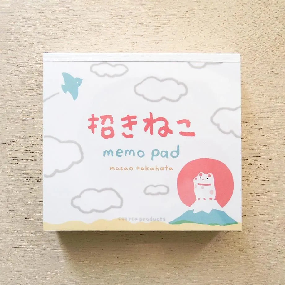 Masao Takahata 高旗将雄 Memo Pad - Maneki Neko 招財貓