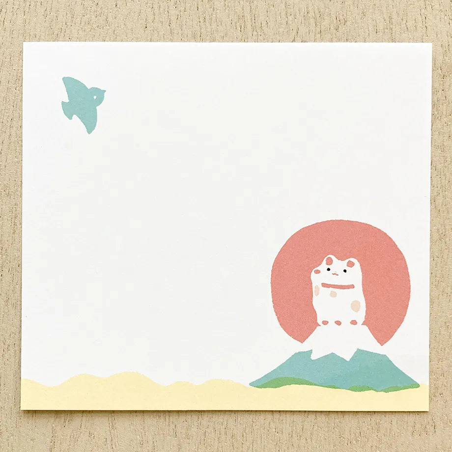 Masao Takahata 高旗将雄 Memo Pad - Maneki Neko 招財貓