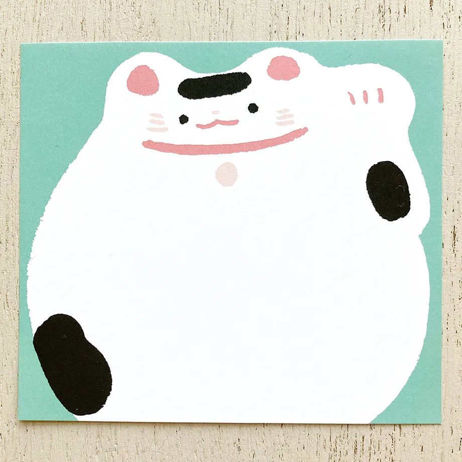 Masao Takahata 高旗将雄 Memo Pad - Maneki Neko 招財貓