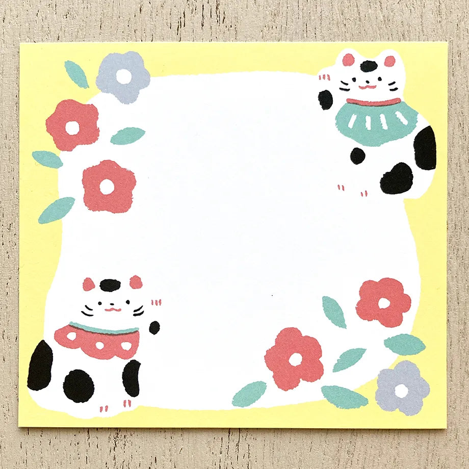 Masao Takahata 高旗将雄 Memo Pad - Maneki Neko 招財貓