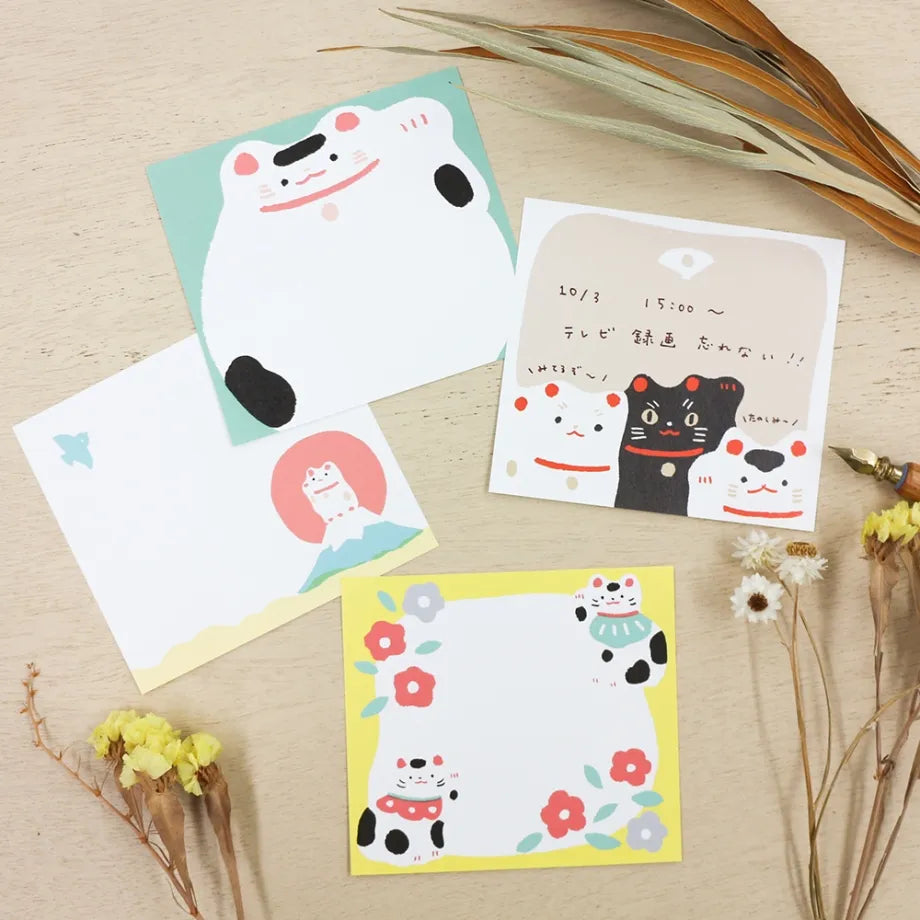 Masao Takahata 高旗将雄 Memo Pad - Maneki Neko 招財貓