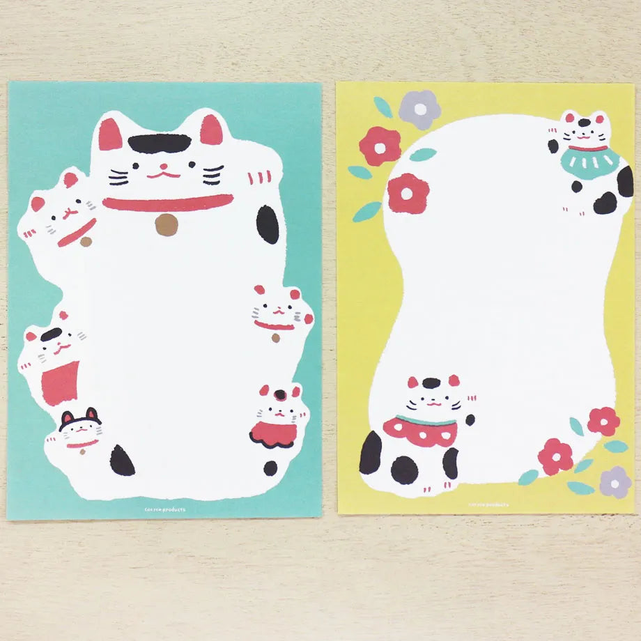 Masao Takahata 高旗将雄 Letter Paper - Maneki-neko 招財貓