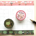 Necktie Foil Stamped Masking Tape - Green