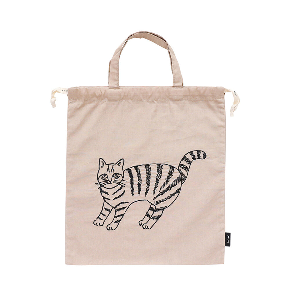 Matsuo Miyuki 松尾美雪 Drawstring Bag - "Noisettes"