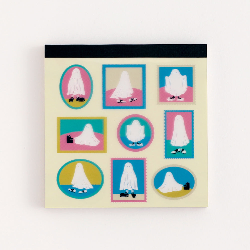 <Wearing Shoes Ghost> Memo Pad - Frame