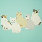 Memo Pad - Cats (5-in-1)