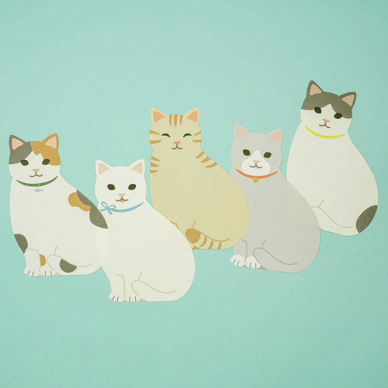 Memo Pad - Cats (5-in-1)