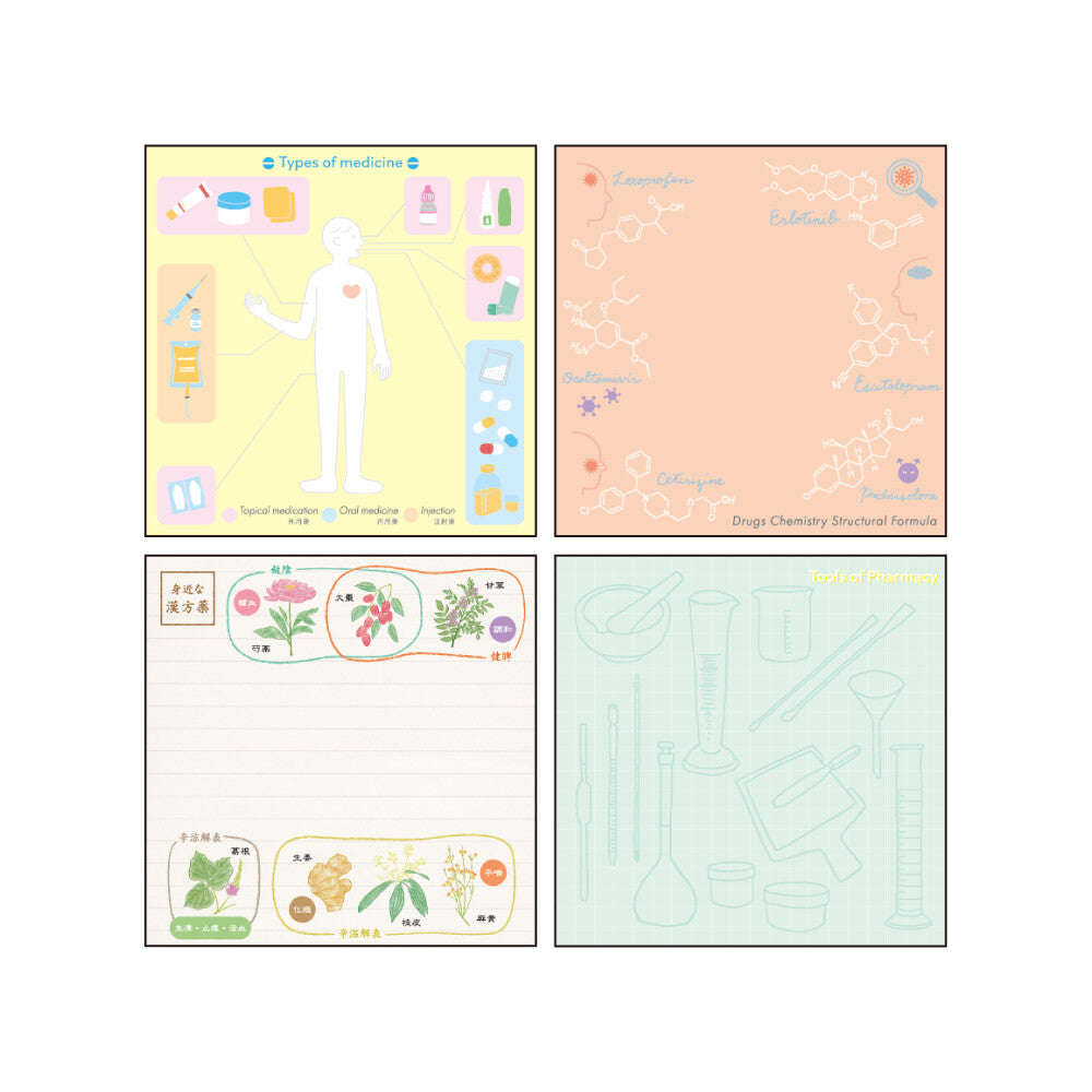 <Study Holic> Memo Pad - Pharmacy 薬学
