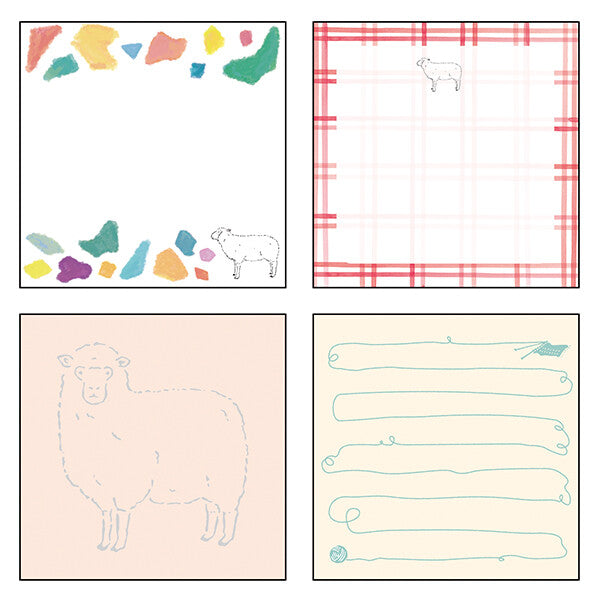 <Animal Series> Memo Pad - Sheep