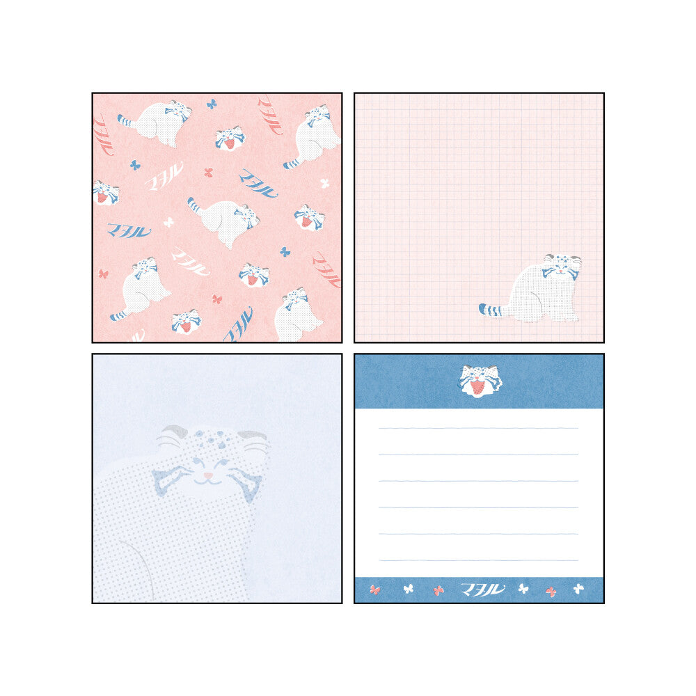 <Animal Department Store> Memo Pad - Pallas's Cat (Manulneko)