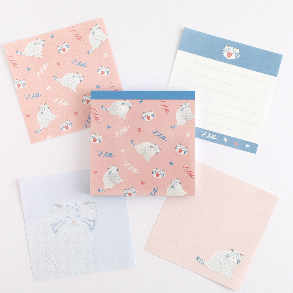 <Animal Department Store> Memo Pad - Pallas's Cat (Manulneko)