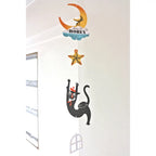 Kuroneko Design Mobile Card - "The Black Cat Catching Stars"