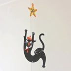 Kuroneko Design Mobile Card - "The Black Cat Catching Stars"