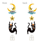 Kuroneko Design Mobile Card - "The Black Cat Catching Stars"