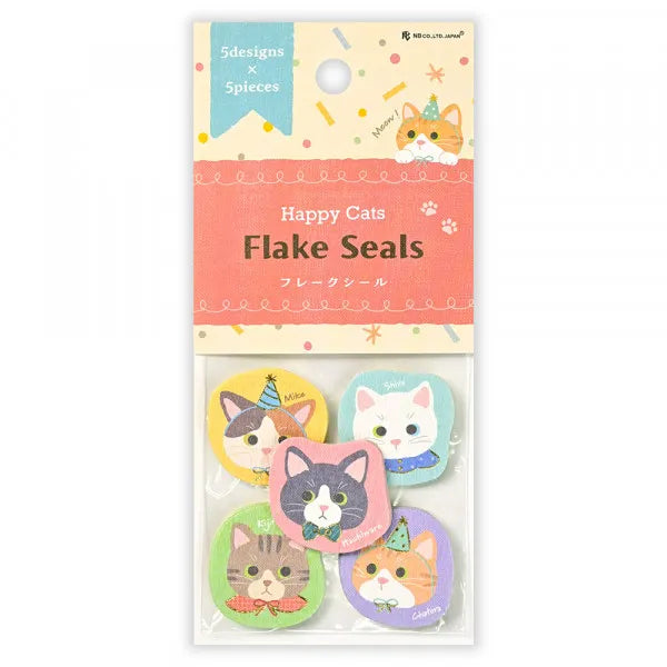 NB Flake Stickers - Happy Cats