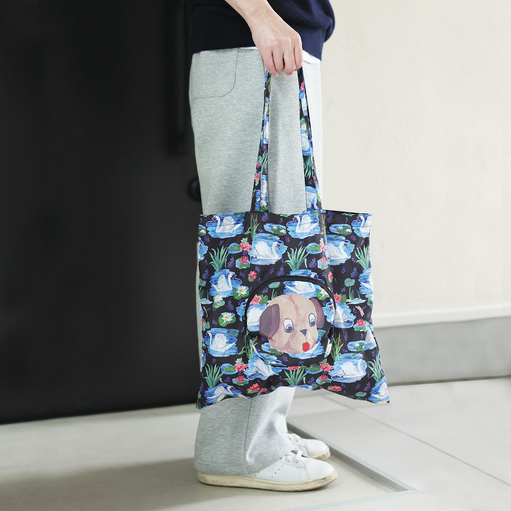 Nathalie Leta Face Bag (Foldable Tote) - Cat
