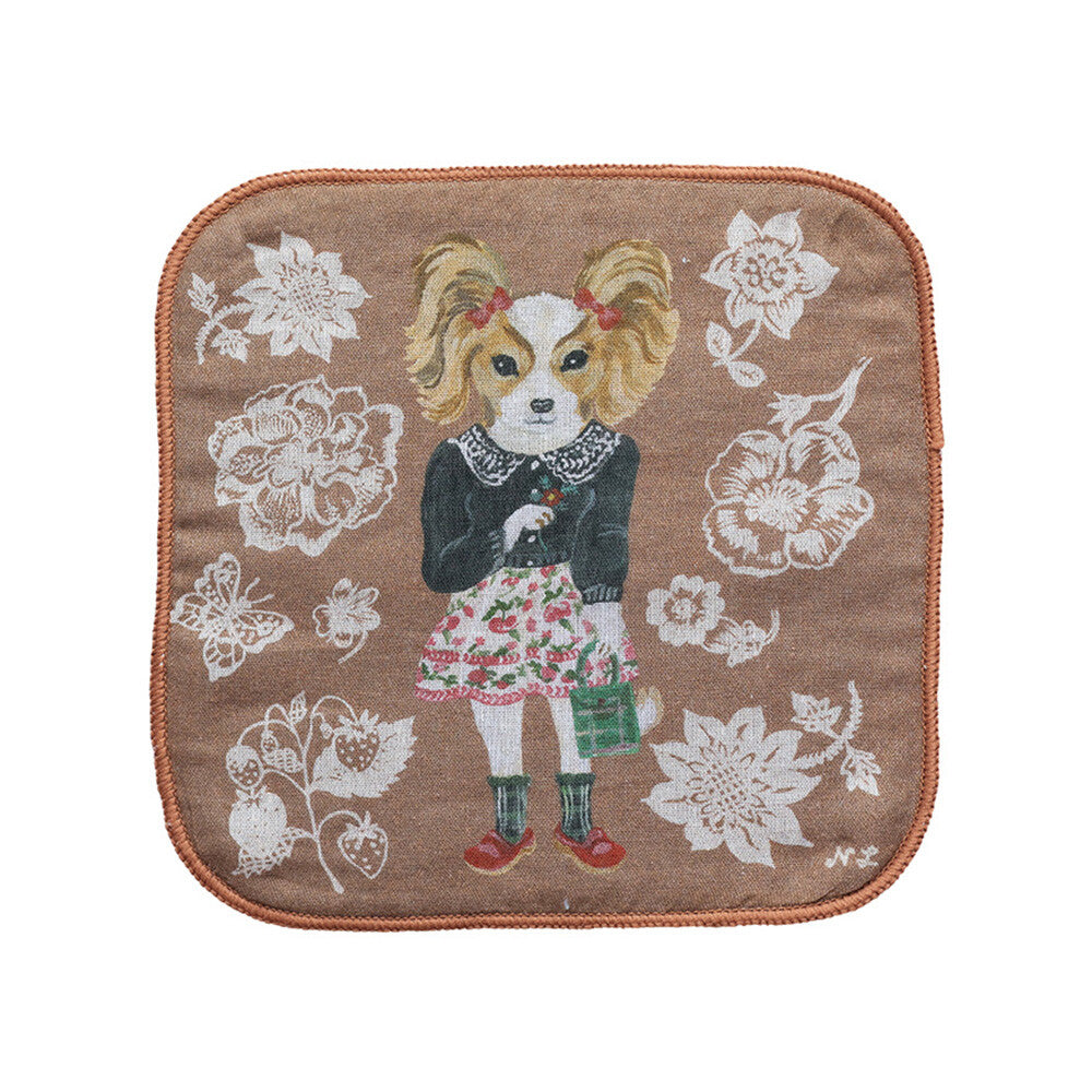 Nathalie Lete Gauze & cotton towel - 狗狗