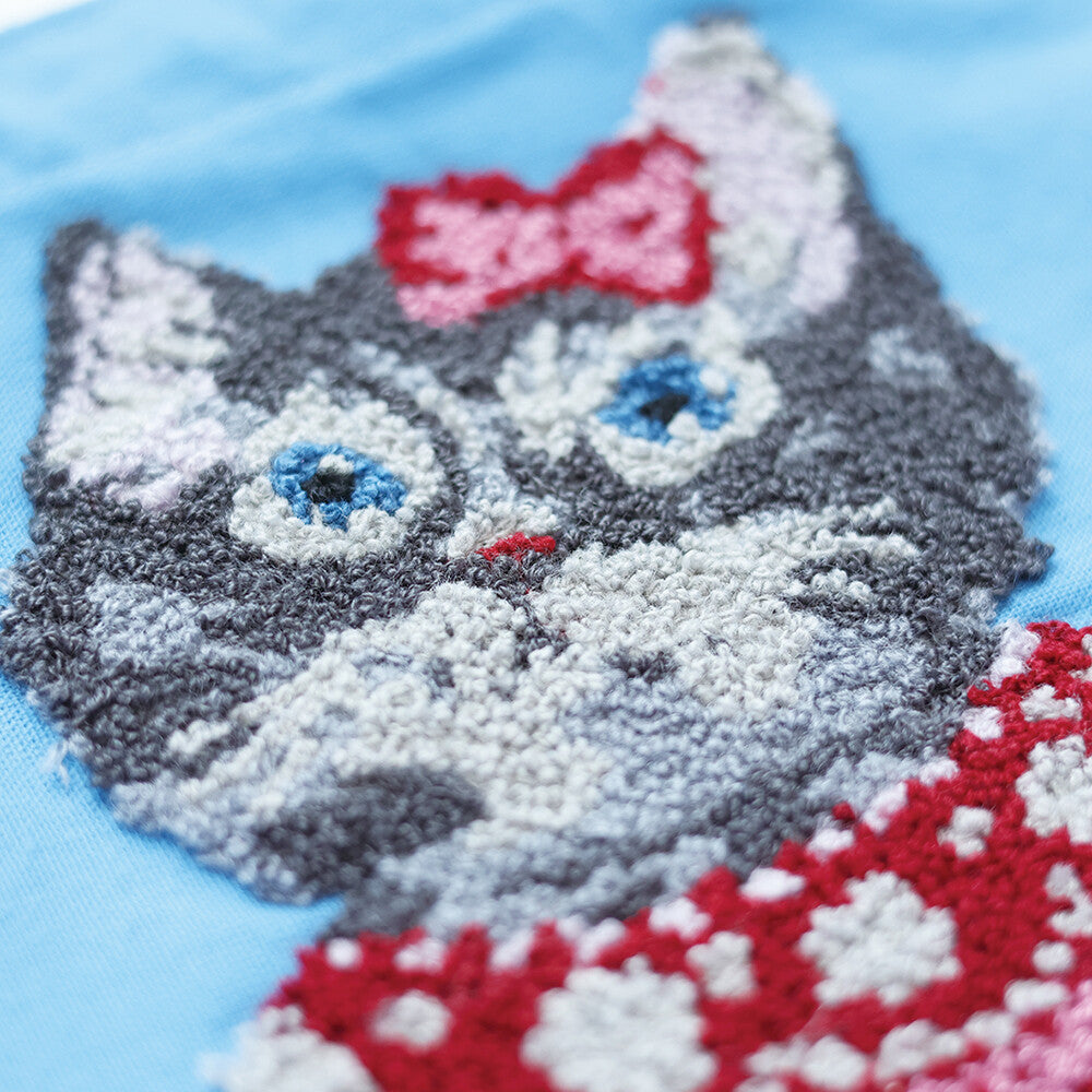 Nathalie Lete Cotton tote bag - Grey Cat