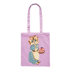 Nathalie Lete Cotton tote bag - Blue Eye (Cat)