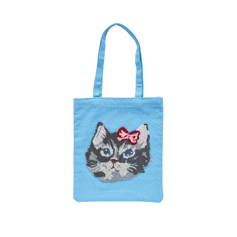 Nathalie Lete Mini Bag - Gray Cat
