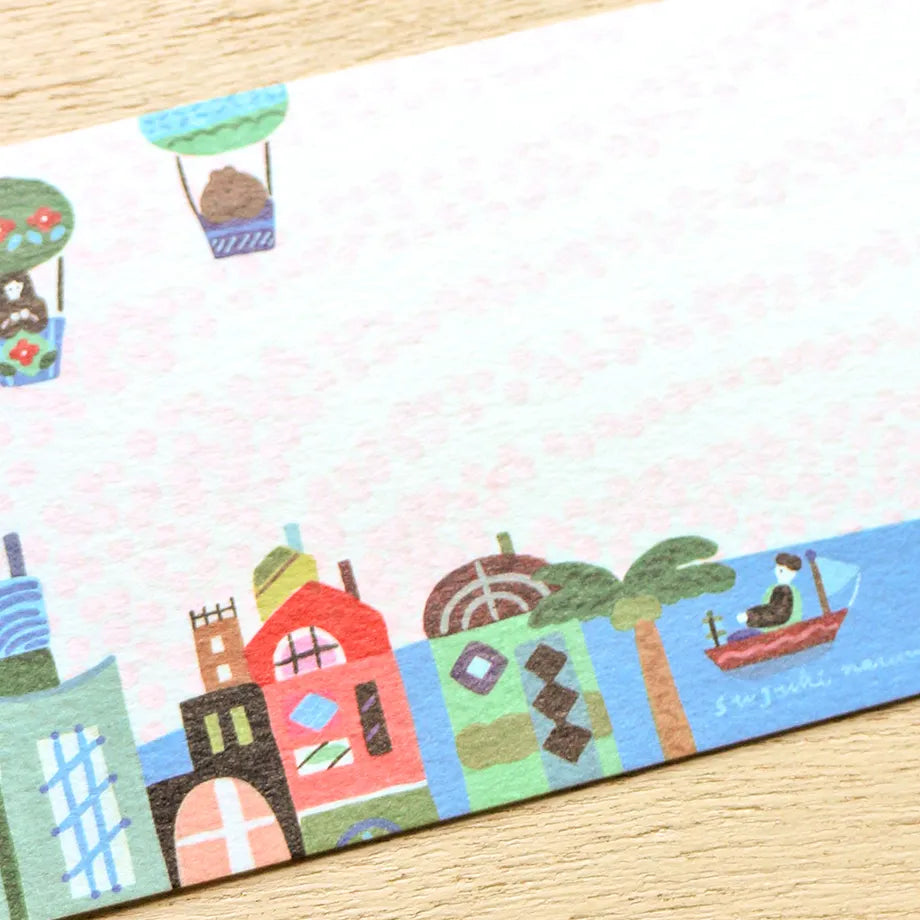 Narumi Suzuki 鈴木成美 Ippitsusen Notepaper 一筆箋 - City Life