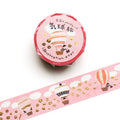 Necktie Foil Stamped Masking Tape - Hot Air Balloon Journey
