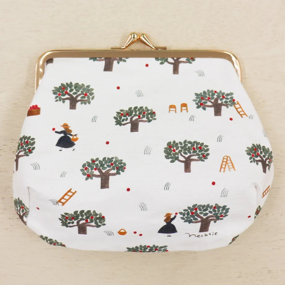 Necktie Canvas pouch - Apple Orchard