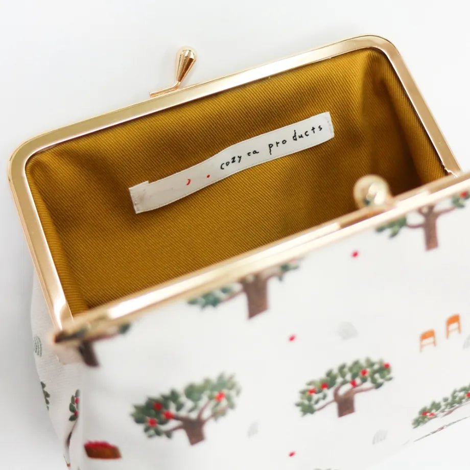 Necktie Canvas pouch - Apple Orchard