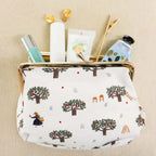 Necktie Canvas pouch - Apple Orchard