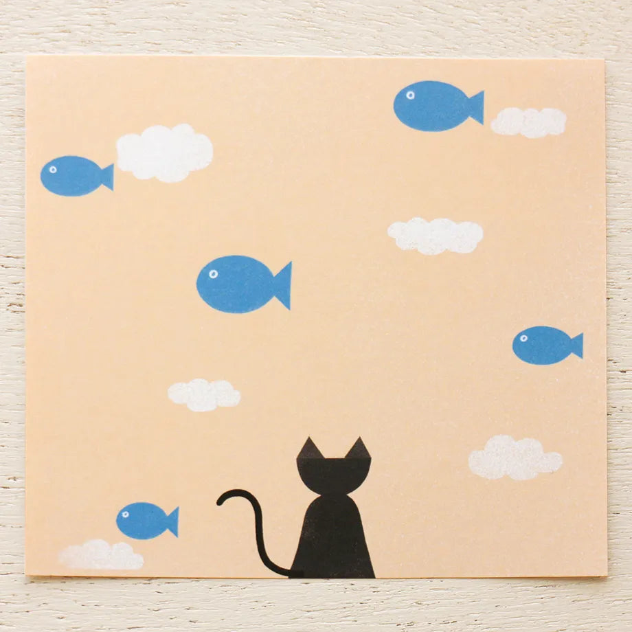 Nishi Shuku 西淑 Memo Pad - Neko to Sakana