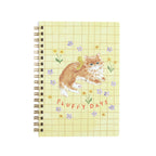 Haruka Toshimitsu 利光春華 B6 Ring Notebook - Yellow Ribbon Cat