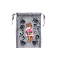 Nathalie Lete Organdy Drawstring Bag - Grey / Maya