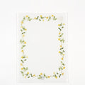 Hibiya Kadan 日比谷花壇 Fleur de papier A4 clear folder - Yellow / Pink / Purple