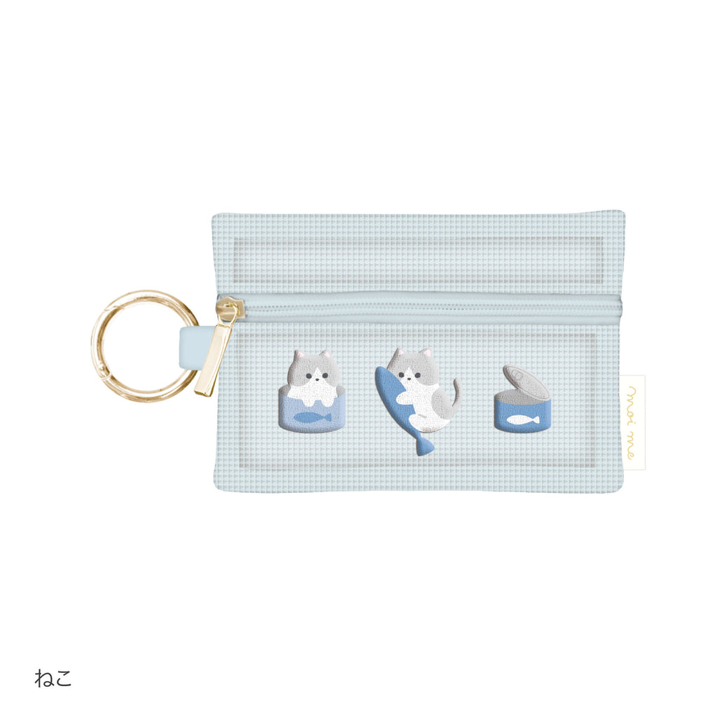 Q-LiA moi me Coin Pouch (with tissue compartment) - Cat