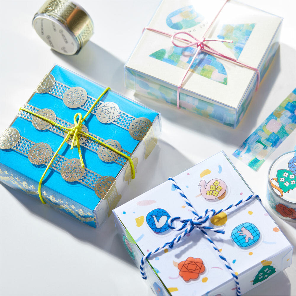 HITOTOKI SODA Foil-Stamping Masking Tape 透明紙膠帶 - Gift