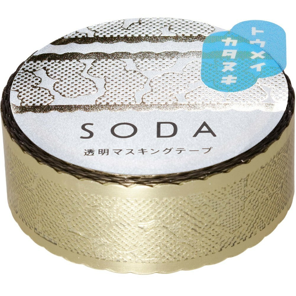 HITOTOKI SODA Clear Masking Tape 透明紙膠帶 - Lace Ribbon