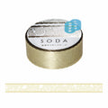 HITOTOKI SODA Clear Masking Tape 透明紙膠帶 - Lace Ribbon