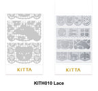 KITTA Basic - with silver foil stamping - Lace