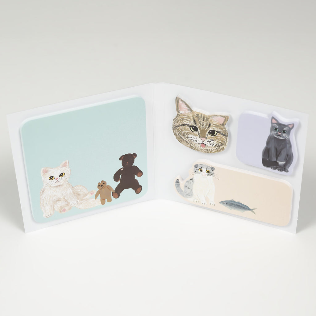 Kahoko Sodeyama Book Shaped Fusen - Cats