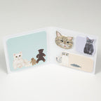 Kahoko Sodeyama Book Shaped Fusen - Cats