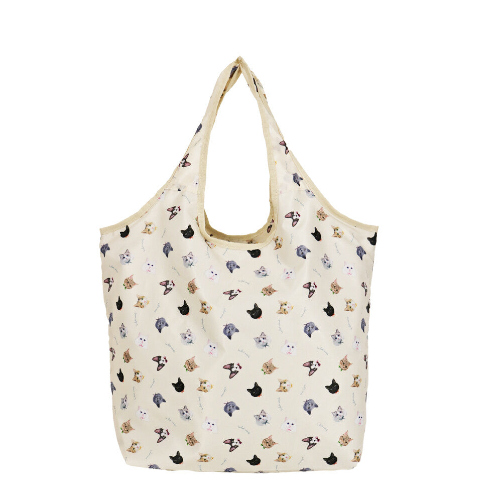 UCHINOKOKAMO Light-weight foldable bag - Cats/Large (3 Colours)