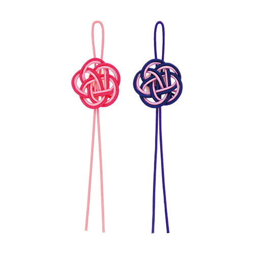 Mizuhiki / Umezumi Plum Ornaments: Sango/Blue
