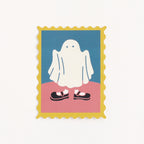 <Wearing Shoes Ghost> Glow-in-the-dark Sticker - Frame